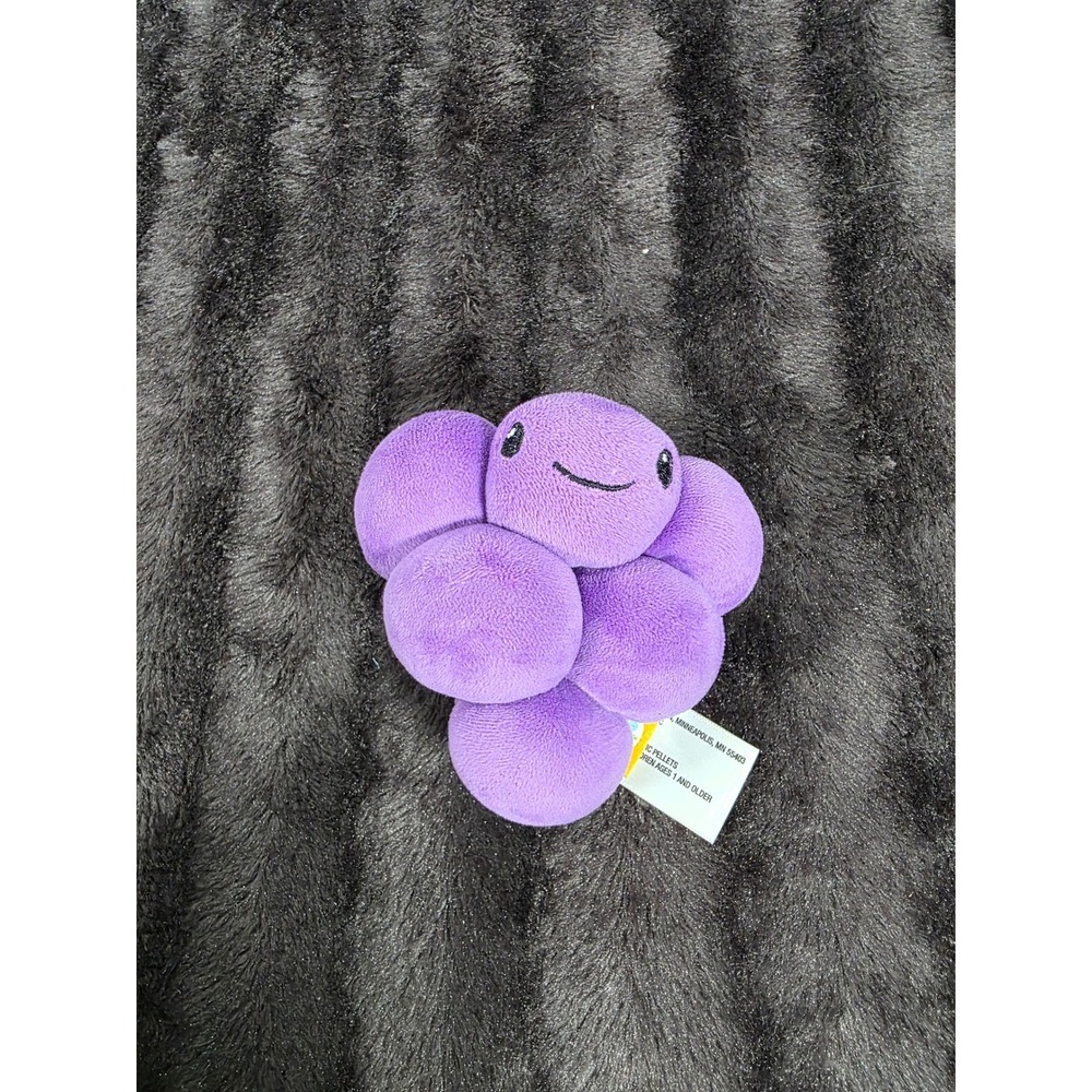 Gigglescape Purple Grapes Plush Stuffed Food Toy Soft Bean Bag Small 4 Inch